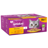 whiskas poultry pack of 80